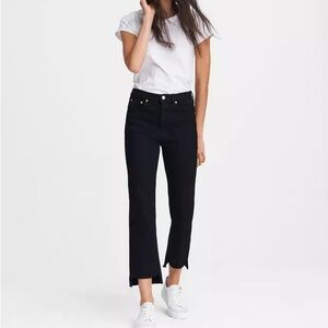 rag & bone Women's High Rise Black Jeans